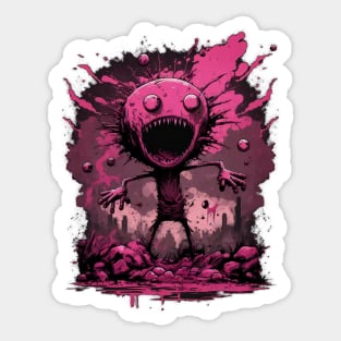 Screaming Pink Teenager Sticker